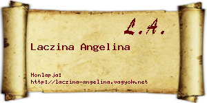 Laczina Angelina névjegykártya